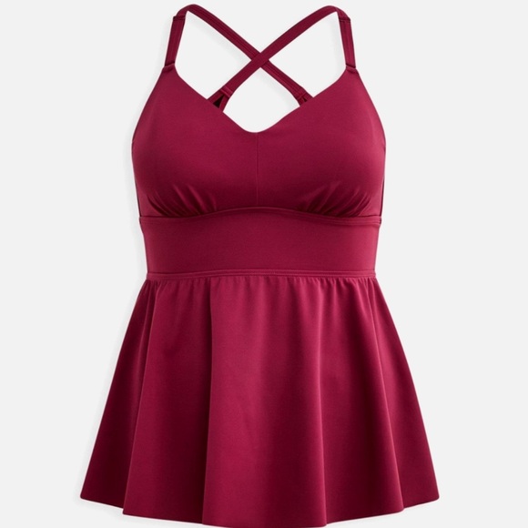 Torrid Purple Swim Top Women’s Size 2X - Picture 3 of 10